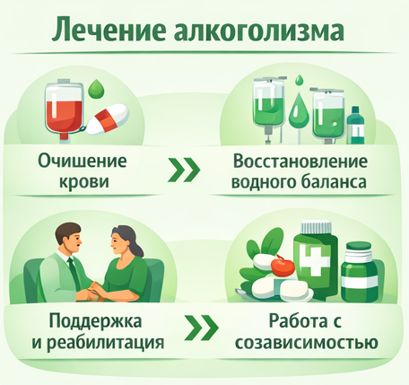 лечение алкоголизма в Курчатове этапы